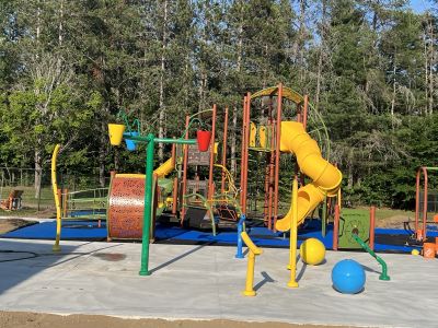Playground and Splashpad Side View